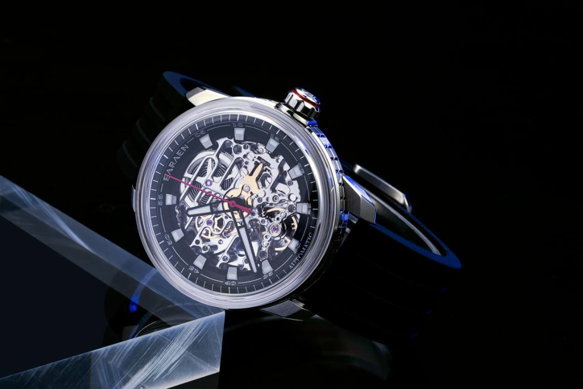 baraen罗纳冰河机械镂空腕表评测